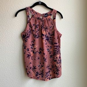 ✨pink floral express tank top✨